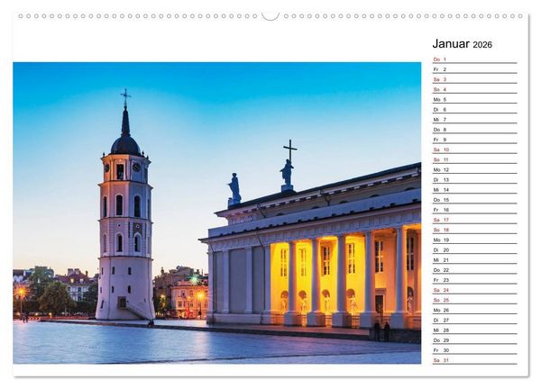 Produktbild: Entdeckungen im Baltikum (Wandkalender 2026 DIN A2 quer), CALVENDO Monatskalender