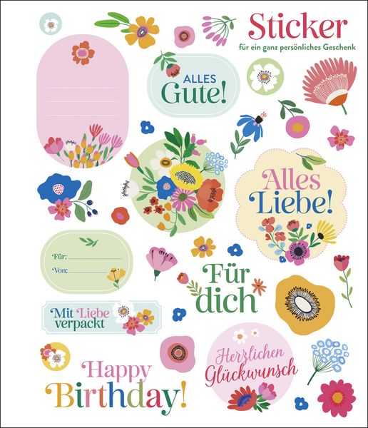 Produktbild: Mit Liebe verpackt &ndash; 10 Geschenkpapierbogen im Blumen-Design
