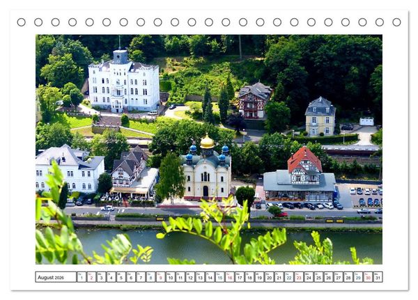 Produktbild: Bad Ems - Kurort und Kaiserbad an der Lahn (Tischkalender 2026 DIN A5 quer), CALVENDO Monatskalender