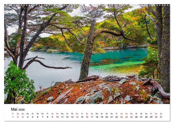 Produktbild: Patagonien, Tierra del Fuego: Am Rand der Welt (hochwertiger Premium Wandkalender 2026 DIN A2 quer), Kunstdruck in Hochglanz