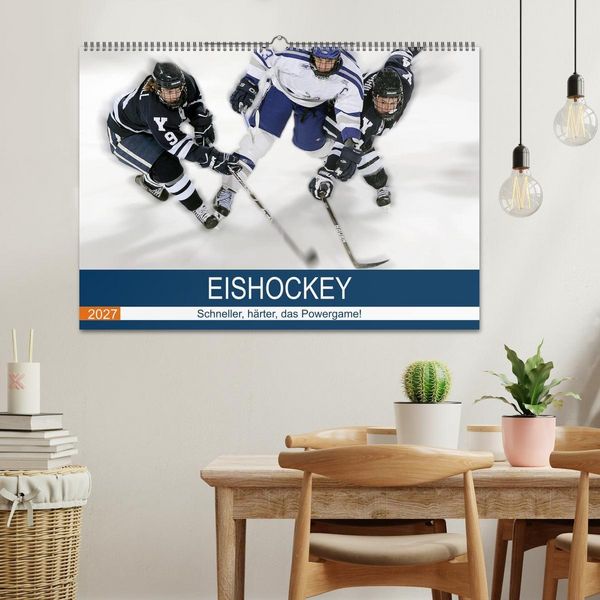 Produktbild: Eishockey! Schneller, h&auml;rter, das Powergame! (Wandkalender 2027 DIN A2 quer), CALVENDO Monatskalender