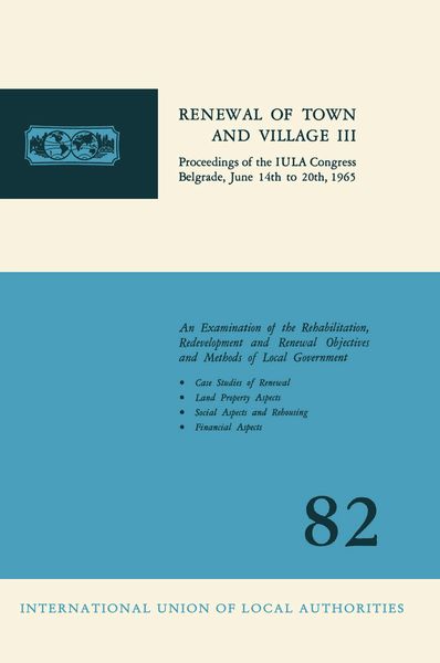 Produktbild: Renewal of town and village III