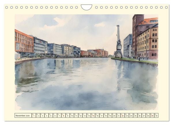 Produktbild: Liebenswerte Stadt M&uuml;nster (Wandkalender 2026 DIN A4 quer), CALVENDO Monatskalender