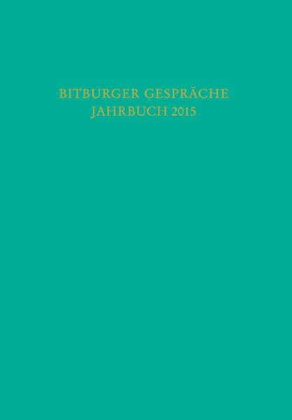 Produktbild: Bitburger Gespr&auml;che Jahrbuch 2015