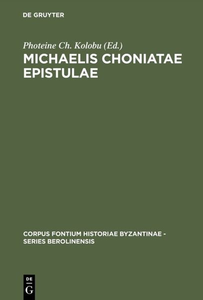 Produktbild: Michaelis Choniatae Epistulae