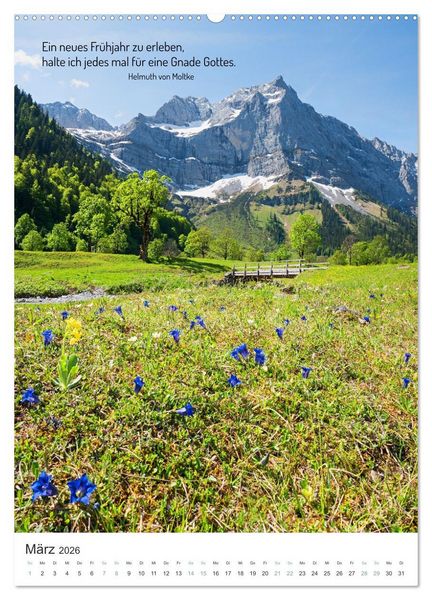 Produktbild: Christliche Natur-Poster 2026 (hochwertiger Premium Wandkalender 2026 DIN A2 hoch), Kunstdruck in Hochglanz