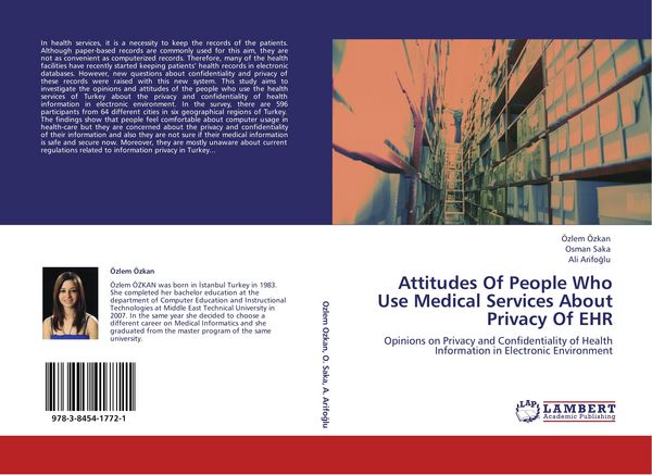 Produktbild: Attitudes Of People Who Use Medical Services About Privacy Of EHR
