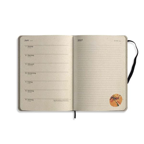 Produktbild: matabooks &ndash; A5 Kalender Samaya 2027 Farbe: Pond Green (DE/EN)