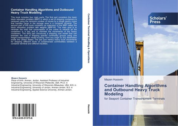 Produktbild: Container Handling Algorithms and Outbound Heavy Truck Modeling