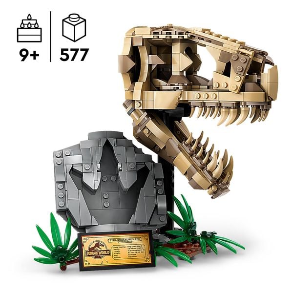 LEGO Jurassic World 76964 Dinosaurier-Fossilien: T.-rex-Kopf, Dino-Spielzeug