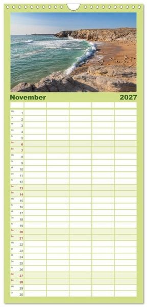 Produktbild: Familienplaner 2027 - Morbihan - Eine Entdeckungsreise in den S&uuml;den der Bretagne mit 5 Spalten (Wandkalender, 21 x 45 cm) CALVENDO
