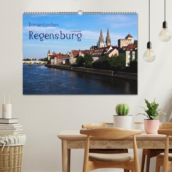 Produktbild: Romantisches Regensburg (Wandkalender 2026 DIN A2 quer), CALVENDO Monatskalender
