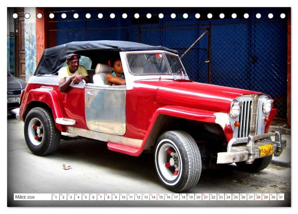 Produktbild: Best of Jeepster - Das Cabrio von Willys-Overland (Tischkalender 2026 DIN A5 quer), CALVENDO Monatskalender