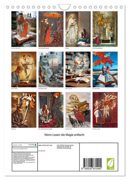 Produktbild: Wenn Lesen die Magie entfacht (Wandkalender 2026 DIN A4 hoch), CALVENDO Monatskalender