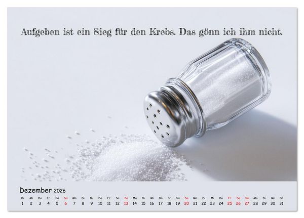 Produktbild: Krebs ist ein Vollidiot - Kalender f&uuml;r alle K&auml;mpfer mit Krebserkrankung (Tischkalender 2026 DIN A5 quer), CALVENDO Monatskalender