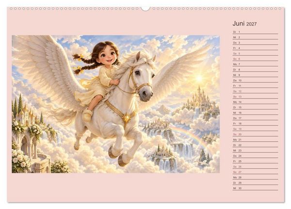 Produktbild: Mila und die Nacht der Fabelwesen (hochwertiger Premium Wandkalender 2027 DIN A2 quer), Kunstdruck in Hochglanz