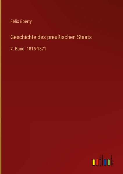 Produktbild: Geschichte des preu&szlig;ischen Staats