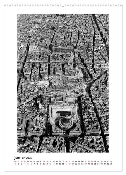 Produktbild: Visage de Paris, ann&eacute;es 1970 (Calendrier mural 2026 DIN A2 horizontal), CALVENDO calendrier mensuel