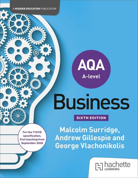 Produktbild: AQA A-level Business (Surridge, Gillespie and Vlachonikolis) Sixth Edition