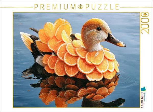 CALVENDO Puzzle Mandarinenente | 2000 Teile Lege-Größe 90x67cm Foto-Puzzle für glückliche Stunden