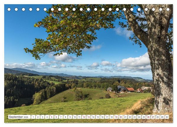 Produktbild: Schwarzwald (Tischkalender 2026 DIN A5 quer), CALVENDO Monatskalender