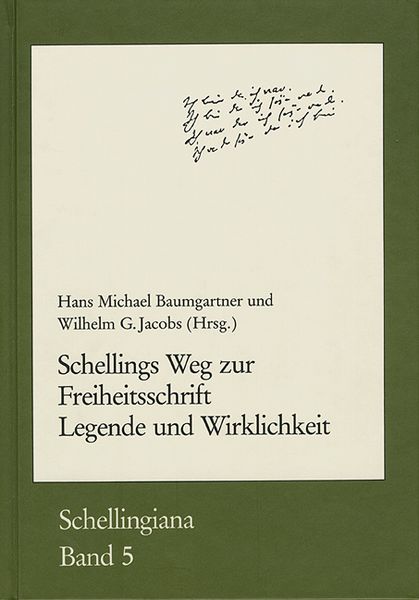 Produktbild: Schellings Weg zur Freiheitsschrift. Legende und Wirklichkeit