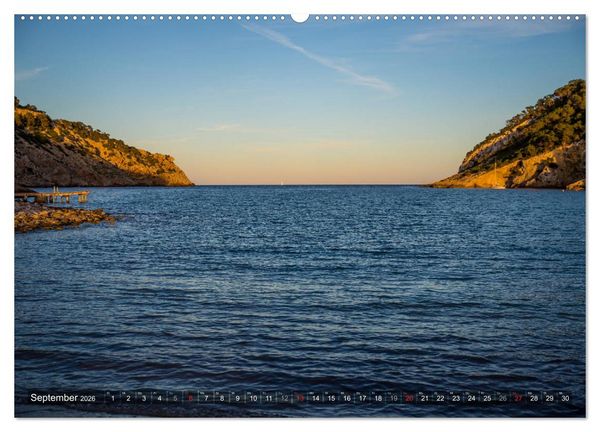 Produktbild: Ibiza K&uuml;ste, Buchten und Str&auml;nde (Wandkalender 2026 DIN A2 quer), CALVENDO Monatskalender