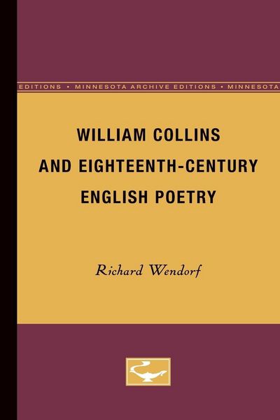 Produktbild: William Collins and Eighteenth-Century English Poetry