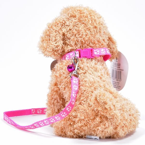 Produktbild: Pl&uuml;schhund Pudel beige Ari mit Leine