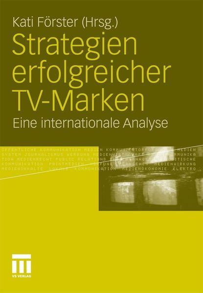 Produktbild: Strategien erfolgreicher TV-Marken