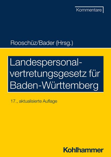 Produktbild: Landespersonalvertretungsgesetz f&uuml;r Baden-W&uuml;rttemberg