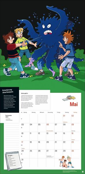 Produktbild: Die drei ??? Kids Broschurkalender 2027