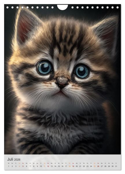 Produktbild: S&uuml;&szlig;e Katzenkinder (Wandkalender 2026 DIN A4 hoch), CALVENDO Monatskalender