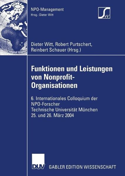 Produktbild: Funktionen und Leistungen von Nonprofit-Organisationen
