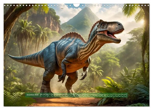 Produktbild: Un voyage vers le pass&eacute; - D&eacute;couverte de la faune (Calendrier mural 2026 DIN A3 vertical), CALVENDO calendrier mensuel
