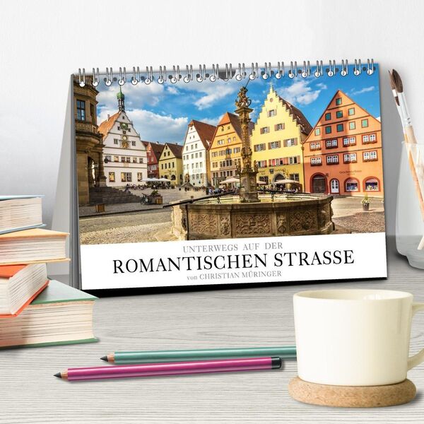 Produktbild: Unterwegs auf der Romantischen Strasse (Tischkalender 2027 DIN A5 quer), CALVENDO Monatskalender