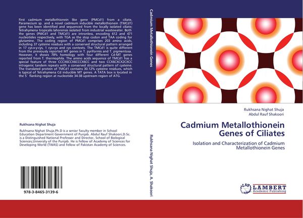 Produktbild: Cadmium Metallothionein Genes of Ciliates