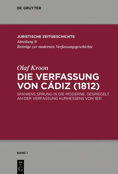 Produktbild: Die Verfassung von C&aacute;diz (1812)