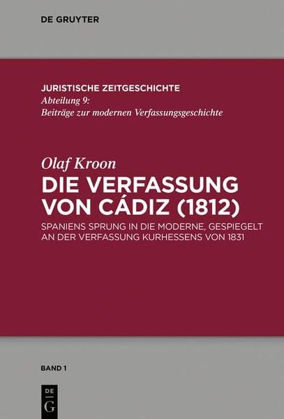 Produktbild: Die Verfassung von C&aacute;diz (1812)