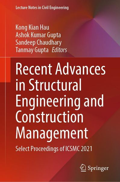 Produktbild: Recent Advances in Structural Engineering and Construction Management