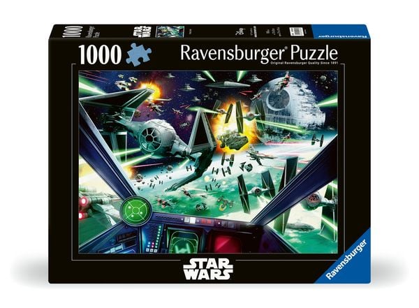 Ravensburger Puzzle 12000403 - Star Wars: X-Wing Cockpit - 1000 Teile Star Wars Puzzle für Erwachsene und Kinder ab 14 J