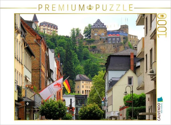 Produktbild: CALVENDO Puzzle St. Goar am Mittelrhein mit Blick auf die Burg Rheinfels | 1000 Teile Lege-Gr&ouml;&szlig;e 64x48cm Foto-Puzzle f&uuml;r gl&uuml;ckliche Stunden