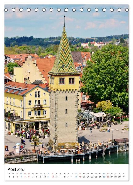 Produktbild: Lindau - Inselstadt am Bodensee (Tischkalender 2026 DIN A5 hoch), CALVENDO Monatskalender