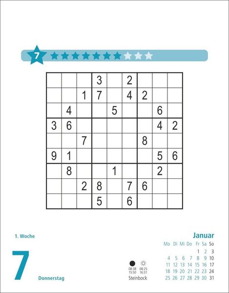Produktbild: Stefan Heine Sudoku schwierig bis extrem Tagesabrei&szlig;kalender 2027
