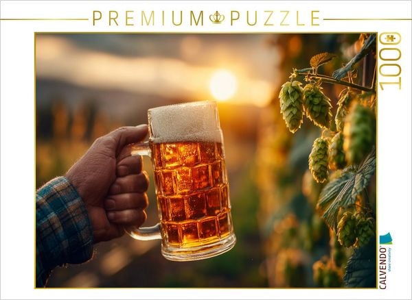 CALVENDO Puzzle Ein Motiv aus dem Kalender Bier im Blut - Maß für Maß durchs Männerjahr | 1000 Teile Lege-Größe 64x48cm Foto-Puzzle für glückliche Stunden