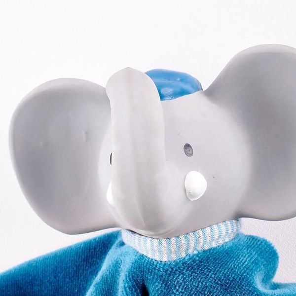 Tikiri® 8578106 - Tröster-Elefant, Alvin, Schmusetuch, 25x12cm cm