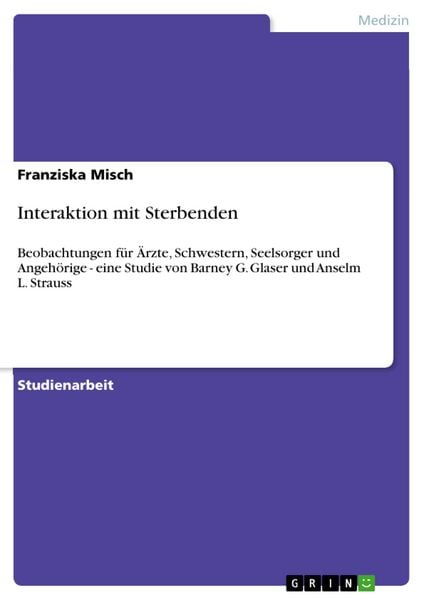 Produktbild: Interaktion mit Sterbenden