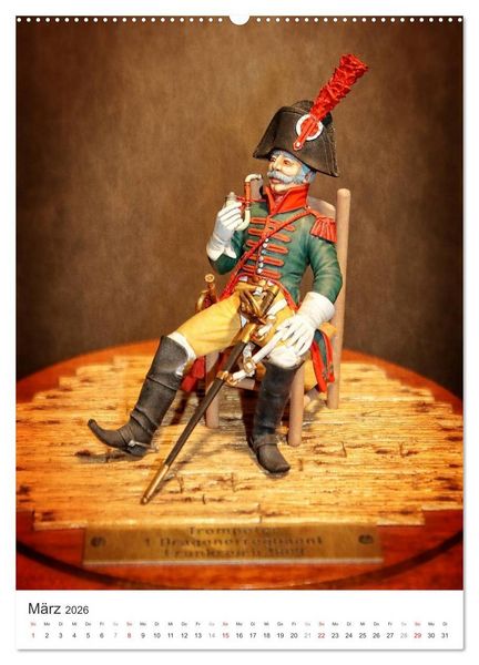 Produktbild: Historische Modellbaufiguren 2026 (Wandkalender 2026 DIN A2 hoch), CALVENDO Monatskalender