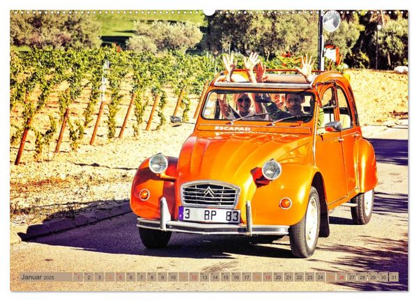 Produktbild: Die Legende - die Ente, Citro&euml;n 2CV (Wandkalender 2025 DIN A2 quer), CALVENDO Monatskalender