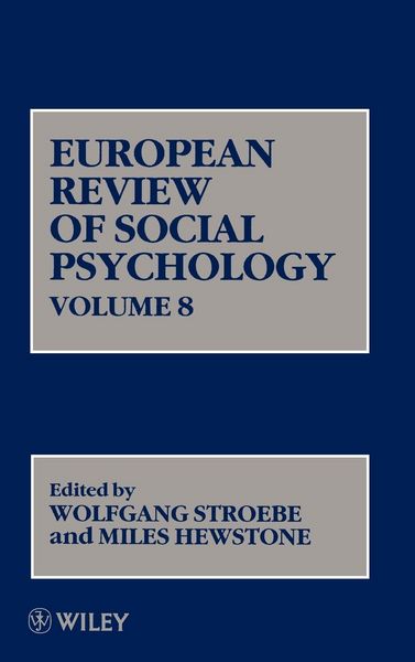 Produktbild: European Review of Social Psychology V 8